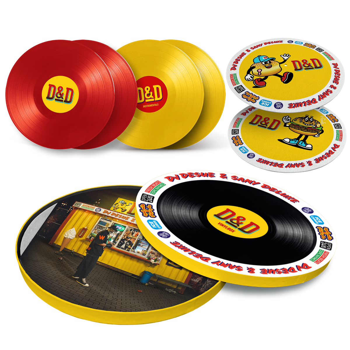 Samy Deluxe D&D - 10. Studioalbum von Samy Deluxe - produziert von DJ Desue 4LP-Vinyl-Box  463199